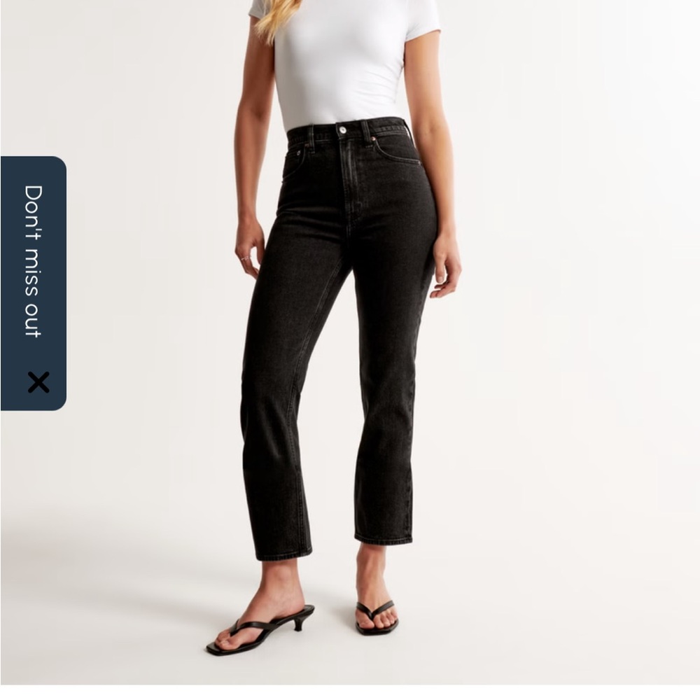 Abercrombie & Fitch High Rise Black Jeans